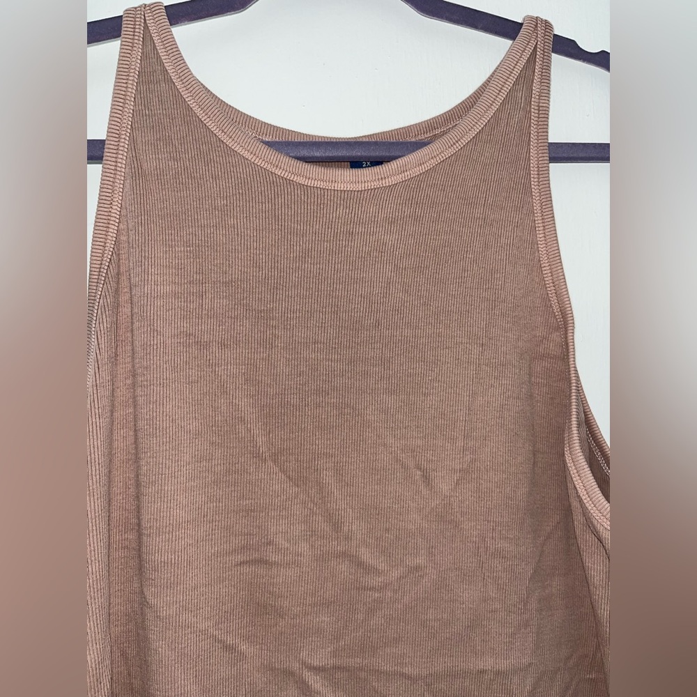 Women's Tan Sleeveless Dress